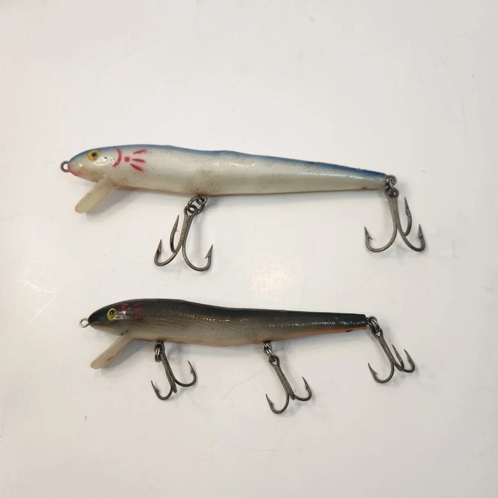 Lot Of 2 Vintage Cotton Cordell Redfin Lures 5-1/2 Inch‎ And 6-1/2 Inch Fishing